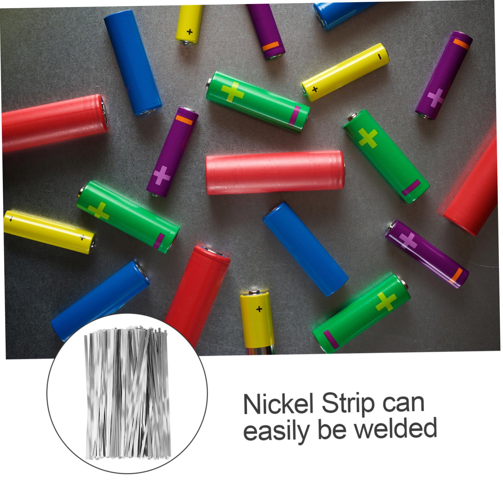 Angoily 2 Paquetes De Piezas Para Fabricación De Baterías De Tiras De Níquel Juego De Tiras De Níquel De Alta Pureza Herramienta De Soldadura Y Soldadura Compatible Con Baterías 18650