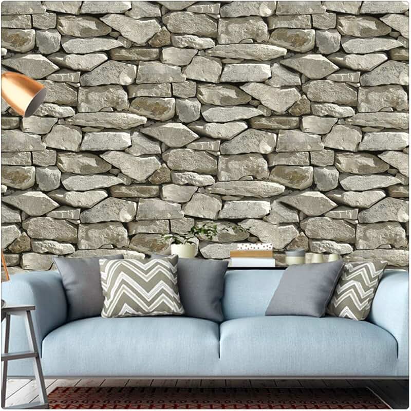 Amazon.ca faux brick textured wallpaper