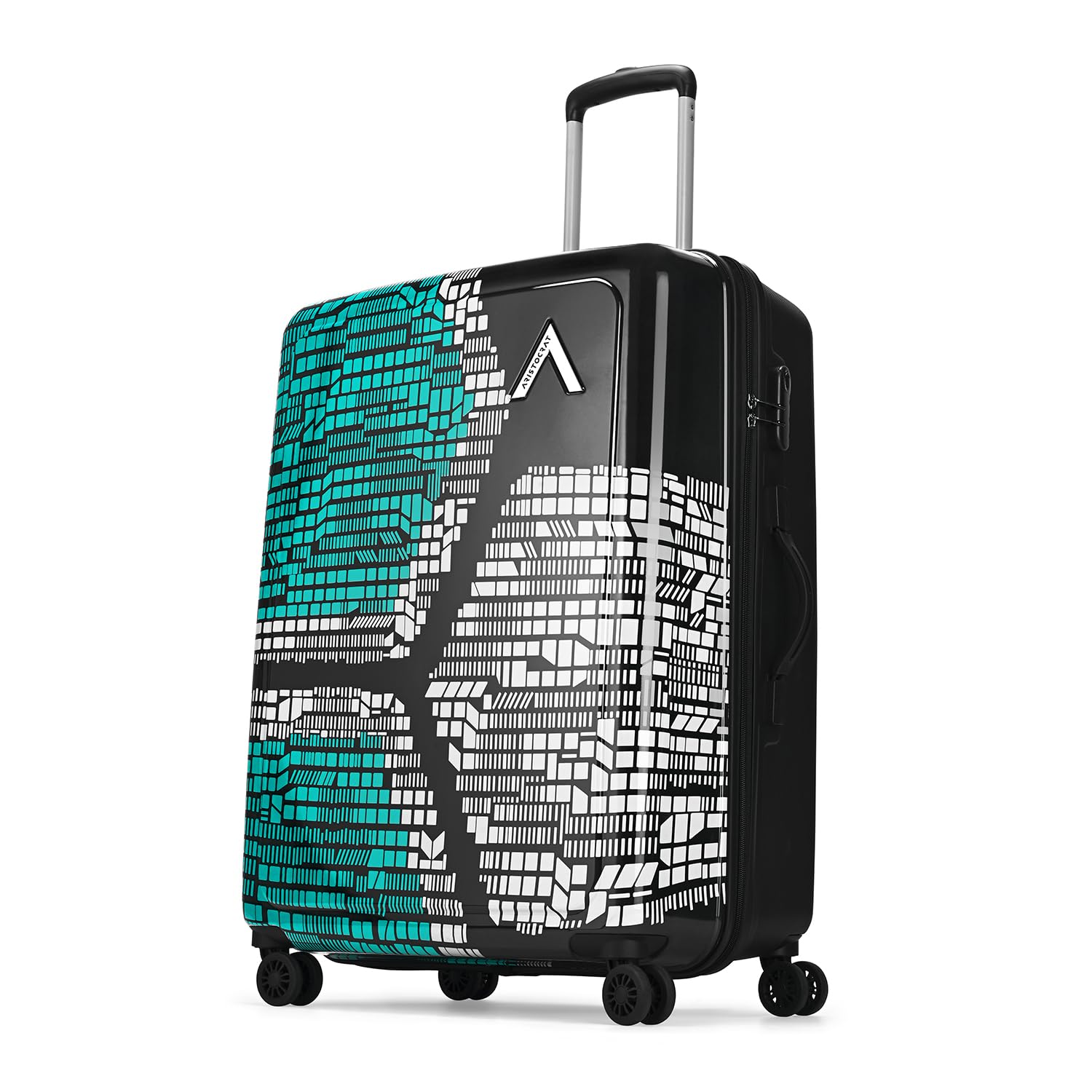 Bruce Check-in Trolley Bag 73cm | Large | Hard Luggage | Smooth 8-Wheel Suitcase | Secure Combination Lock with Sturdy Zipper | Full Fabric Convipack | 5-Year Warranty (Blue)