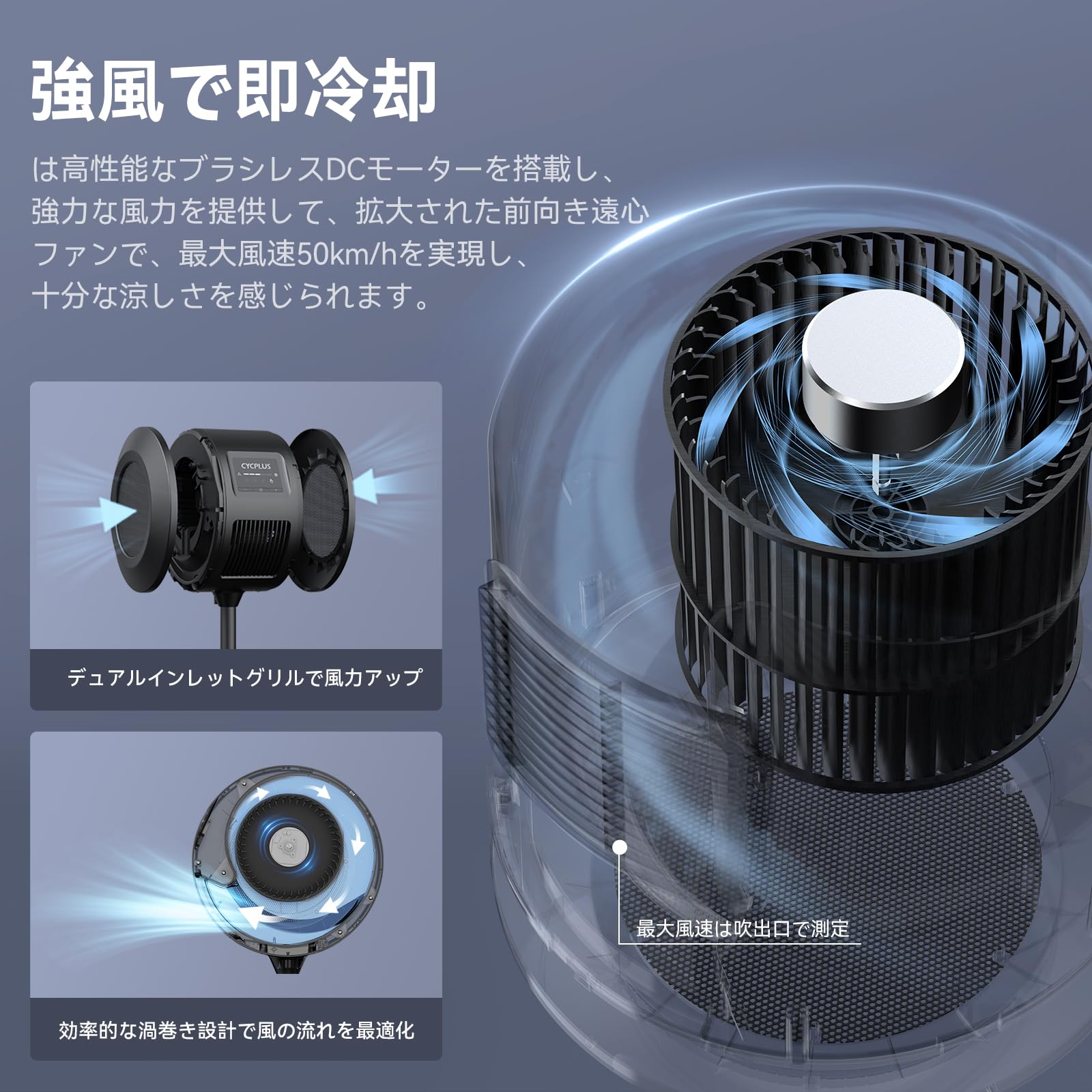 Amazon.co.jp: CYCPLUS スマートファン スマートフィットネス ファン