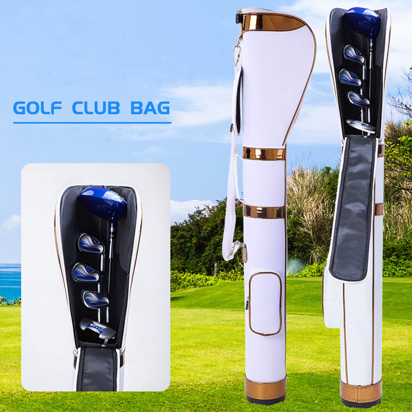 Bolsas de Golf Ligeras Bolsa de Golf Portátil y Duradera Paquete de Transporte Unisex Puede Contener 9 Palos Cinturón de Hombro