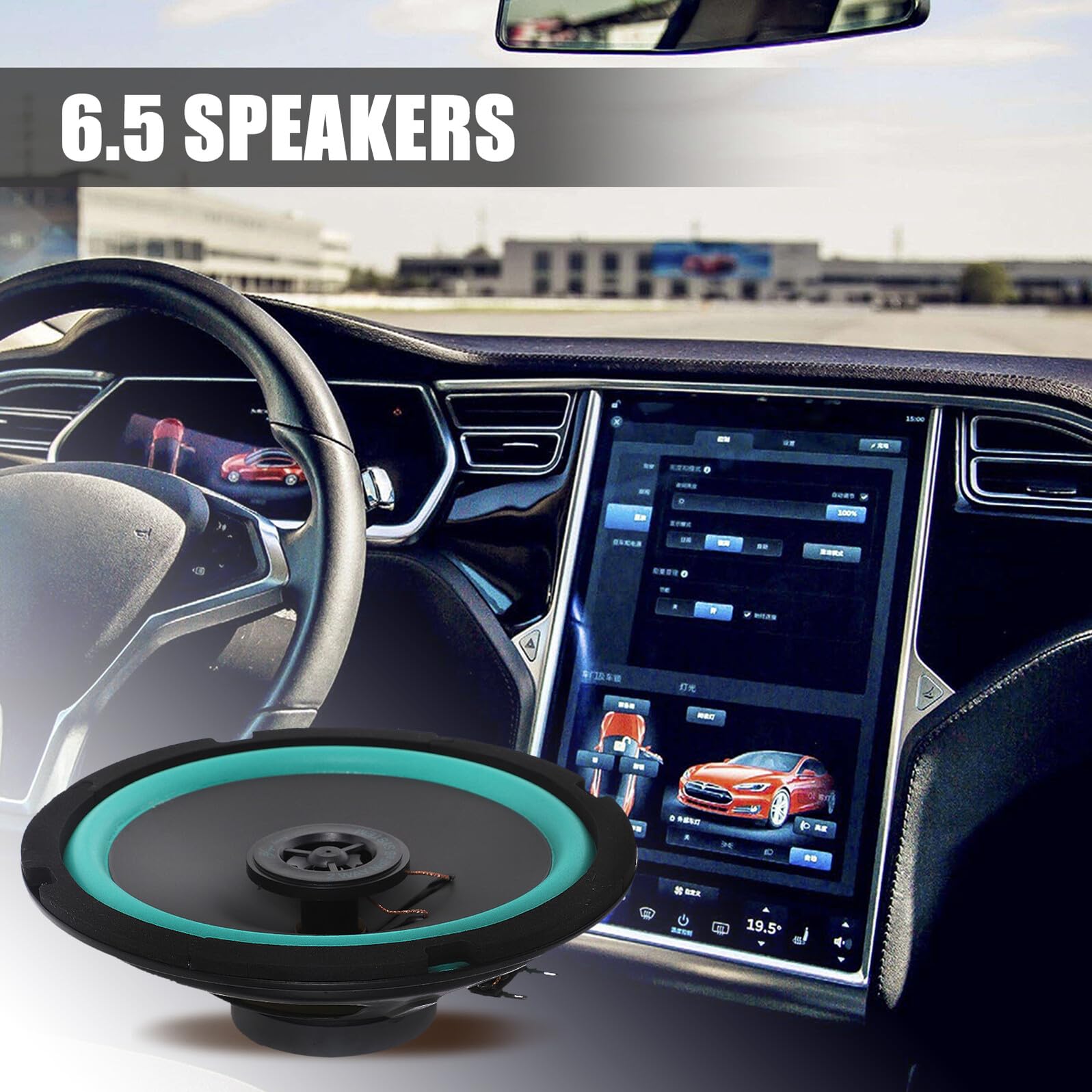 Cabilock Auto Ohm Woofer Midrange Da Design Sottile e Compatto Audio Alta Per Veicoli Per Impianti Audio Auto