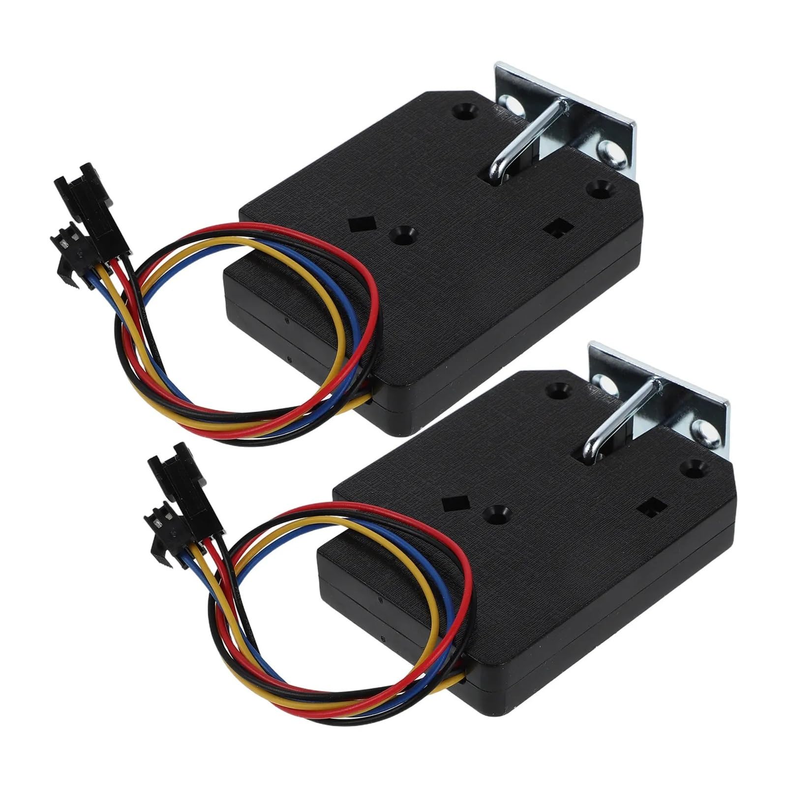 Elektroniczny zamek do szafki, czarny, stop tytanu, DC, 5 V, elektromagnetyczny zamek śrubowy do biura, domu, szuflady, szafki, automatu, 2 szt