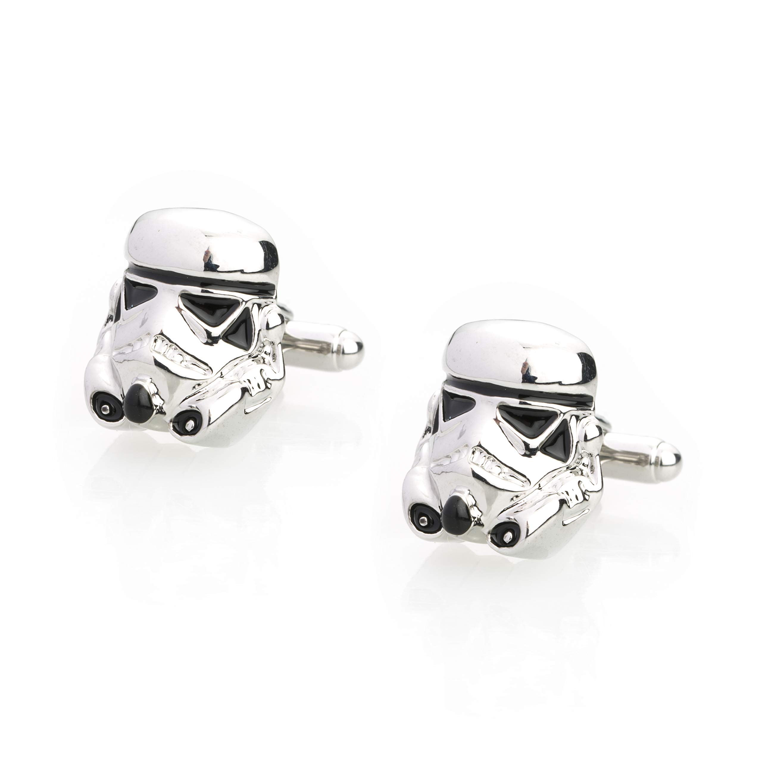 Shining Jewel Elegant Fancy and Designer Silver Plated Cufflinks for Men - Star Wars Stormtrooper Design (SJ_7112) (B07H5NYJ9V) Amazon Price History, Amazon Price Tracker