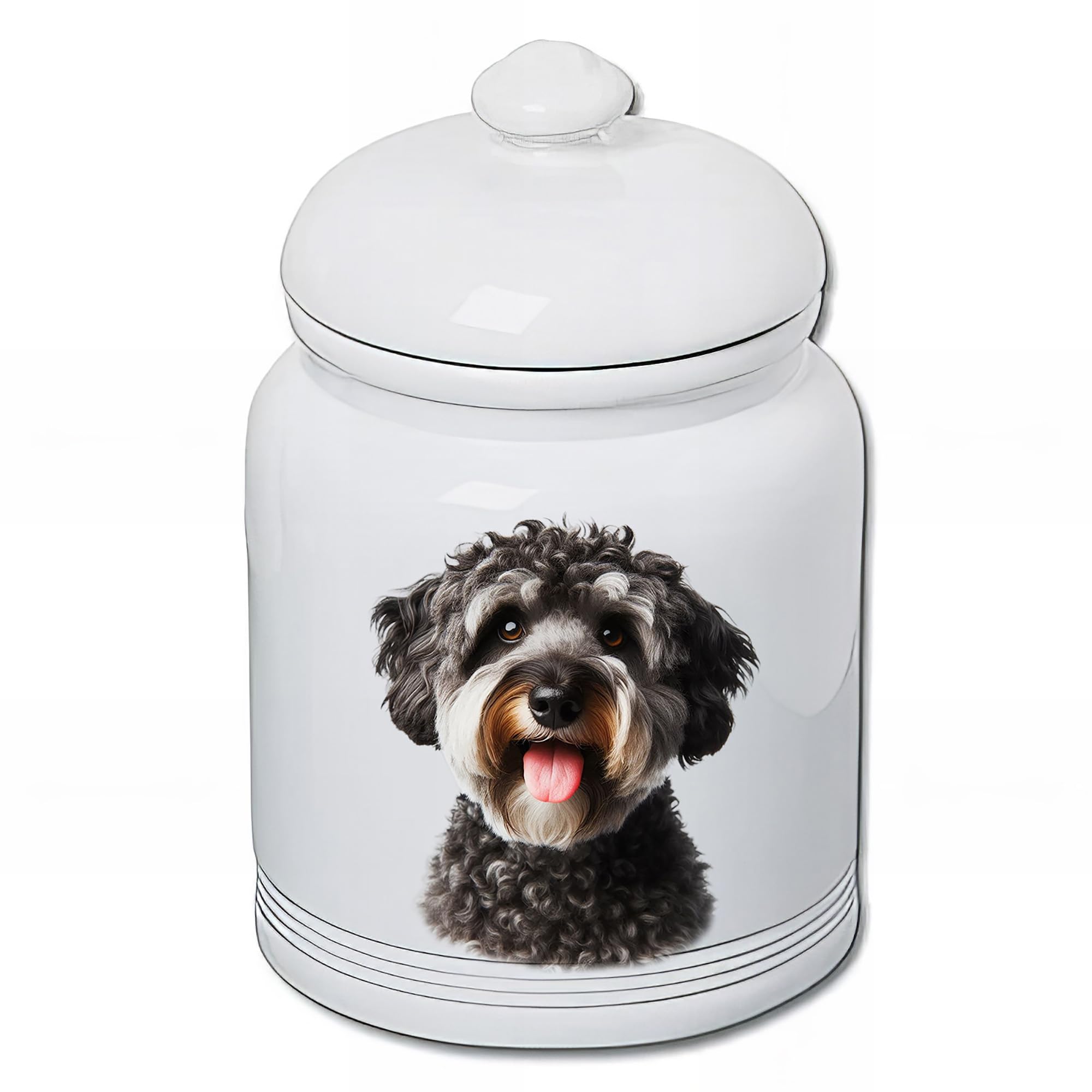 Amazon.com: Best of Breed Schnoodle Dog and Cat Ceramic Treat Jar