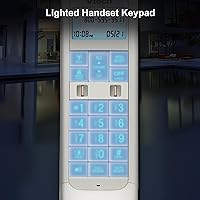 Vista 7 de VTech VS122 DECT 6.0 Teléfono inalámbrico de diseño retro con sistema de contestador, bloqueador inteligente de llamadas y conexión Bluetooth a