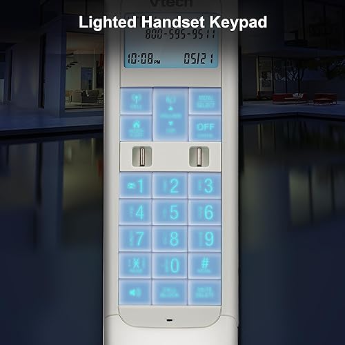 Miniatura 7 de VTech VS122 DECT 6.0 - Teléfono inalámbrico de diseño retro con sistema de contestación, bloqueador de llamadas inteligente y Bluetooth