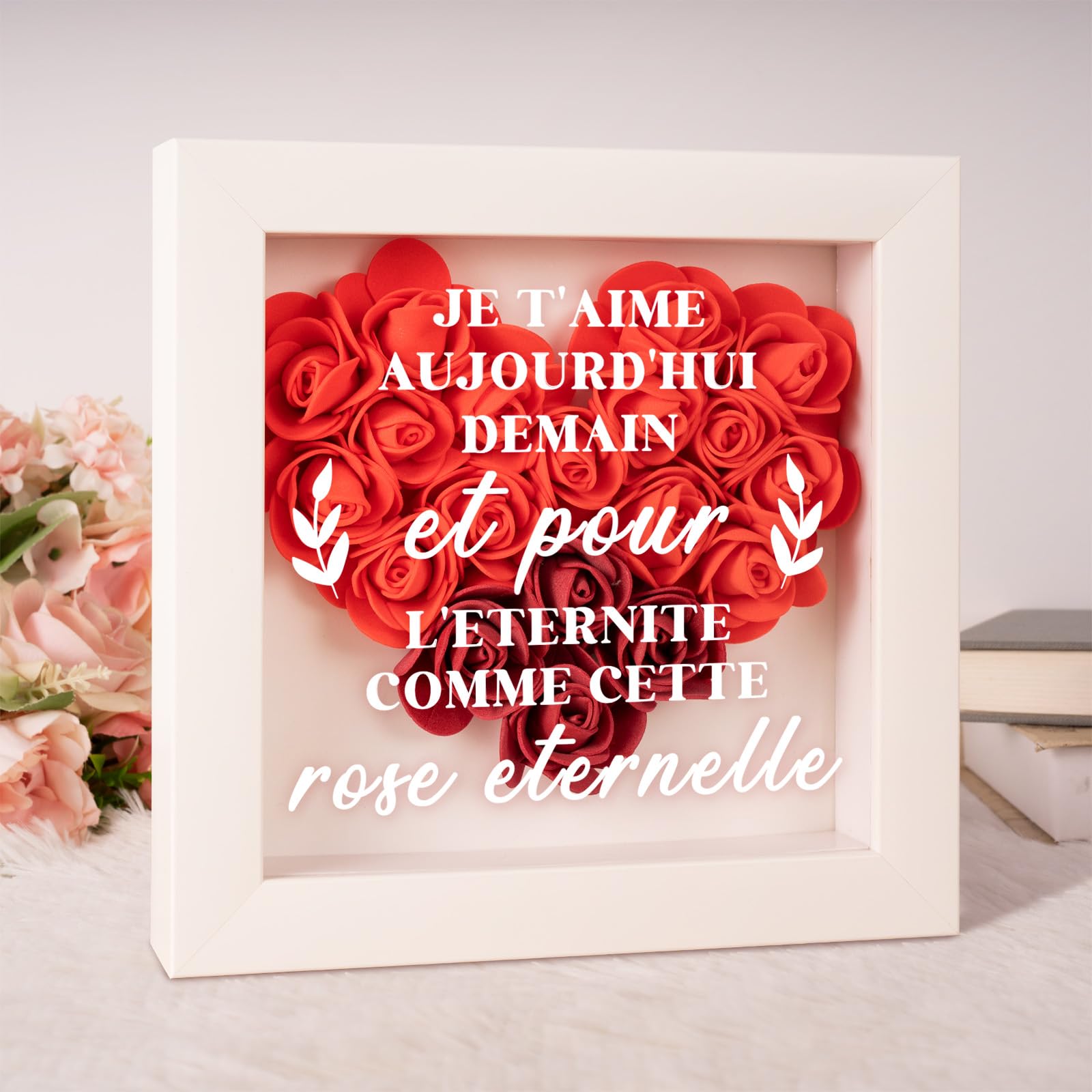 Lover gift for women, Christmas gift, eternal rose decoration, gift for couples, Valentine's Day, gift idea for women, birthday, original and romantic gift, present for her-image-46