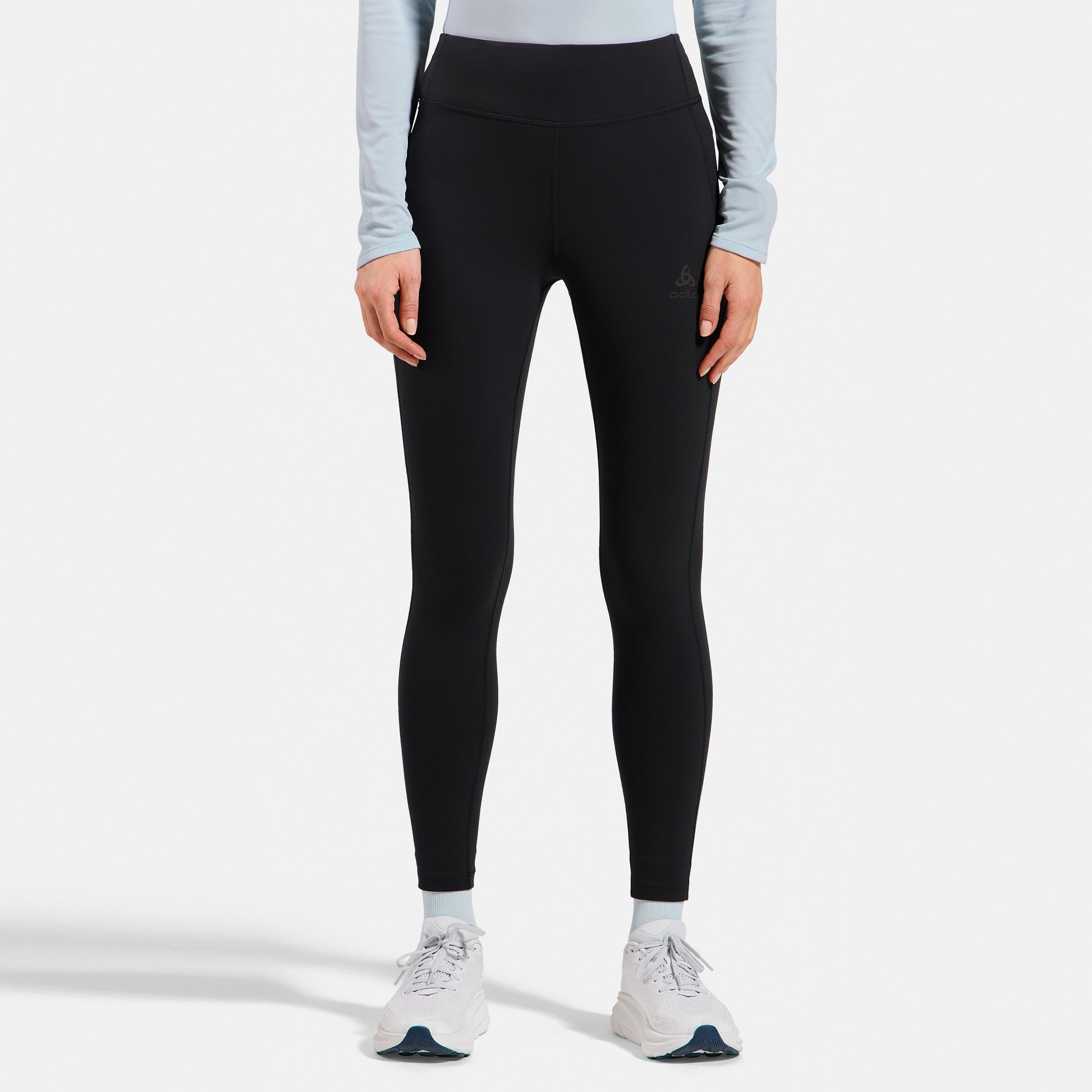 Odlo Essential Tights Damen Laufhose | Fitnessshort |Stützende Tights | Verbesserter Passform | Hoher Komfort | Damen