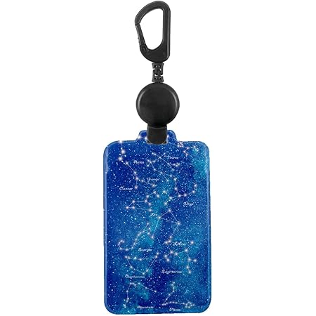 Amazon Co Jp のびパス 光に反射する パスケース 伸びるリール付き 選べるデザイン 星座 ホーム キッチン