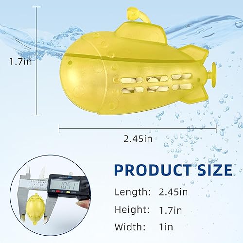 Miniatura 3 de AMI PARTS Limpiador de tanque humidificador pequeño submarino, 6 piezas para la mayoría de humidificadores y peceras, purifica el agua, suaviza el