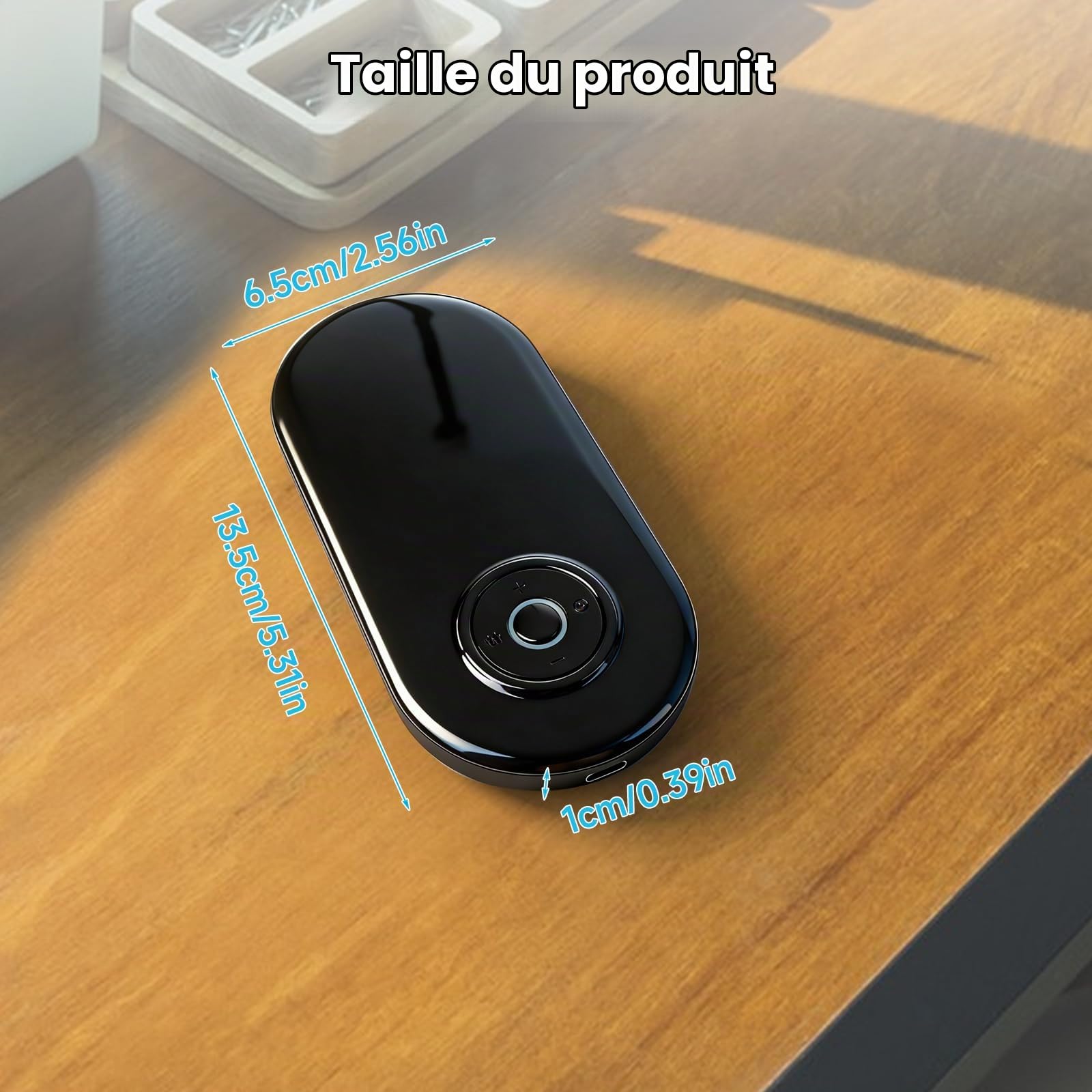 Dispositif d'aide au sommeil avec clip d'oreille, stimulation du nerf vague, 3 modes et réglage à 9 niveaux, chargement USB, outil de soulagement apaisant pour adultes accessoire de soutien du sommeil