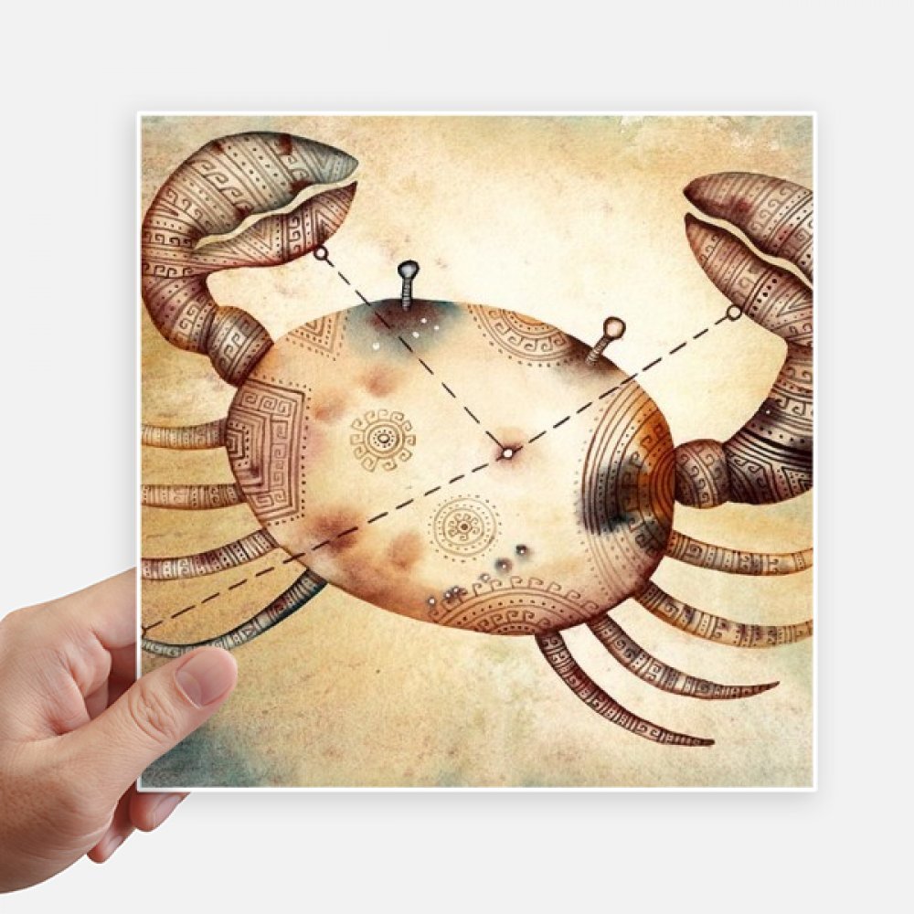 Autocollant Cancer constellation zodiaque 20 cm pour masquer les rayures de valise et PC