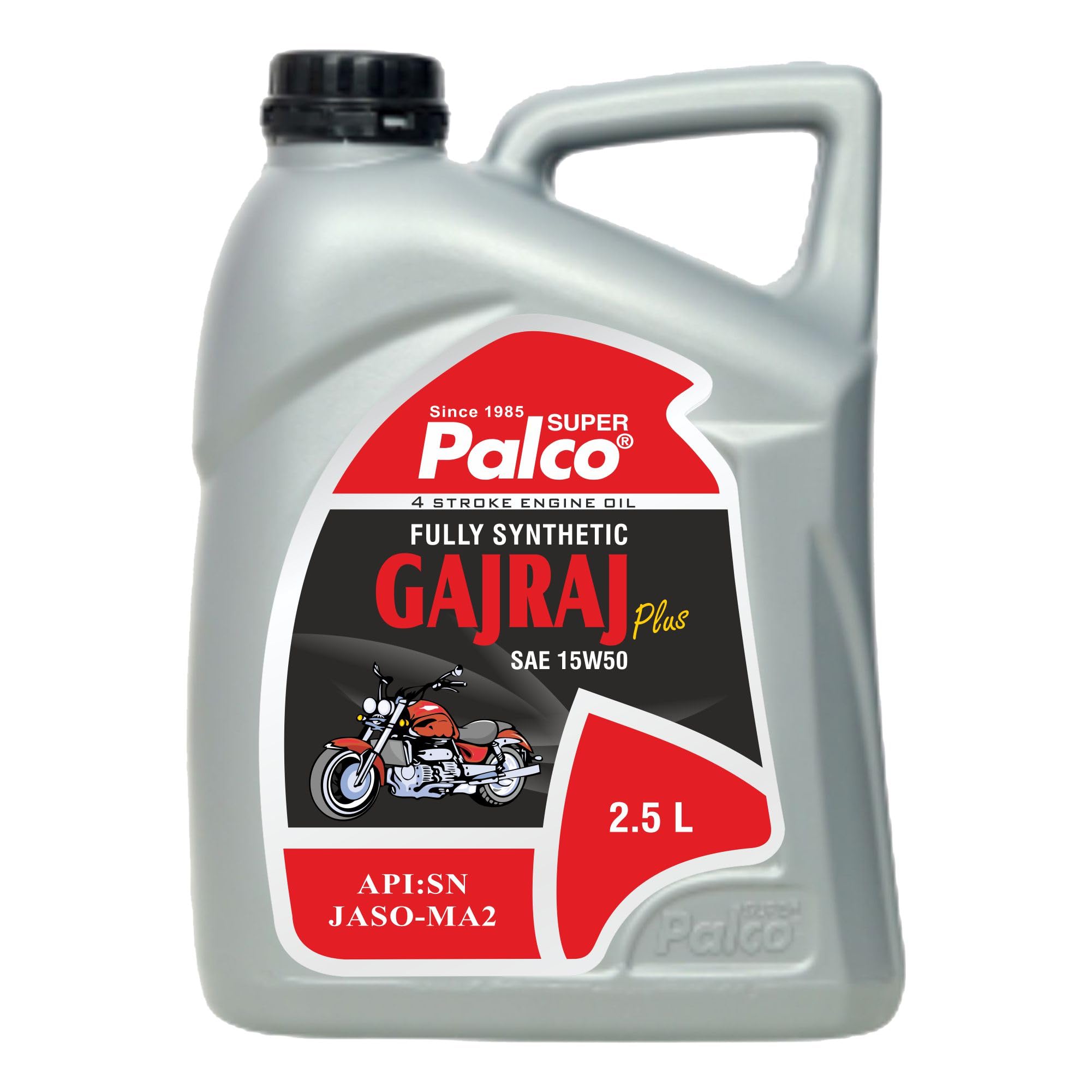 PALCO GAJRAJ 15W50 Engine Oils SN, JASO-MA 2 | Fully Synthetic 4-Stroke Engine Oil for High Performance Heavy Cruiser Bikes compatible with Harley Davidson or Royal Enfield Engine Oil 2.5 L (Pack 1)-image-19
