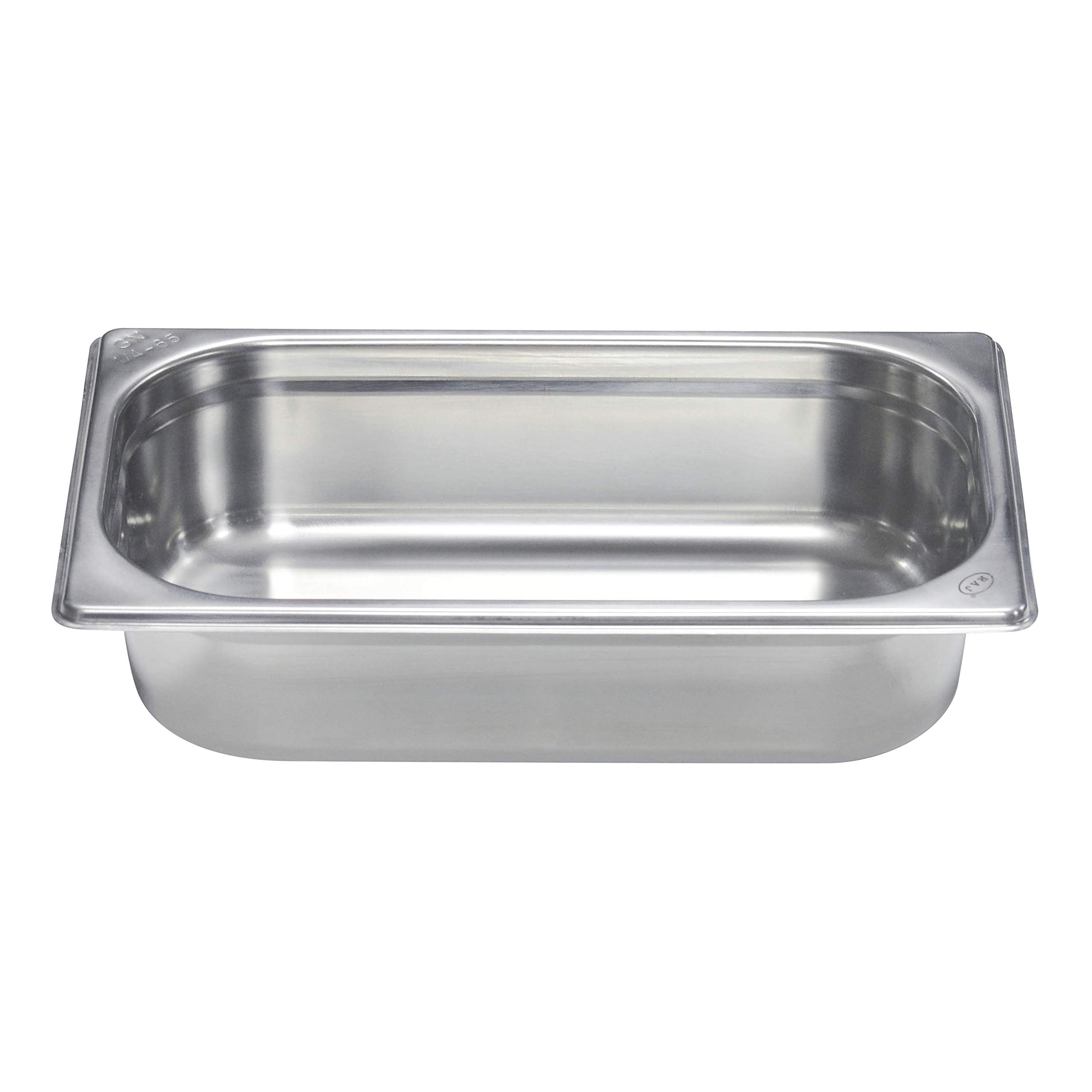 Raj Steel GN Pan Silver, 265X162X65 MM - Gastronorm Pan , Catering Pan , Food Warmer Pan , Food Storage Container