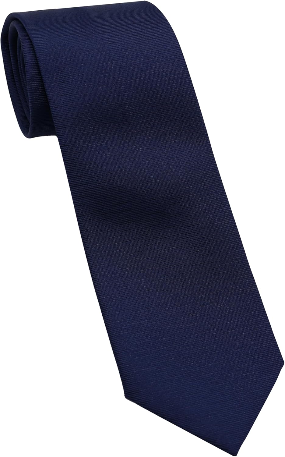 DKNY Men’s Navy Blue Solid & Pattern Necktie | Slim 2.75" Width | Modern Formal & Business Tie