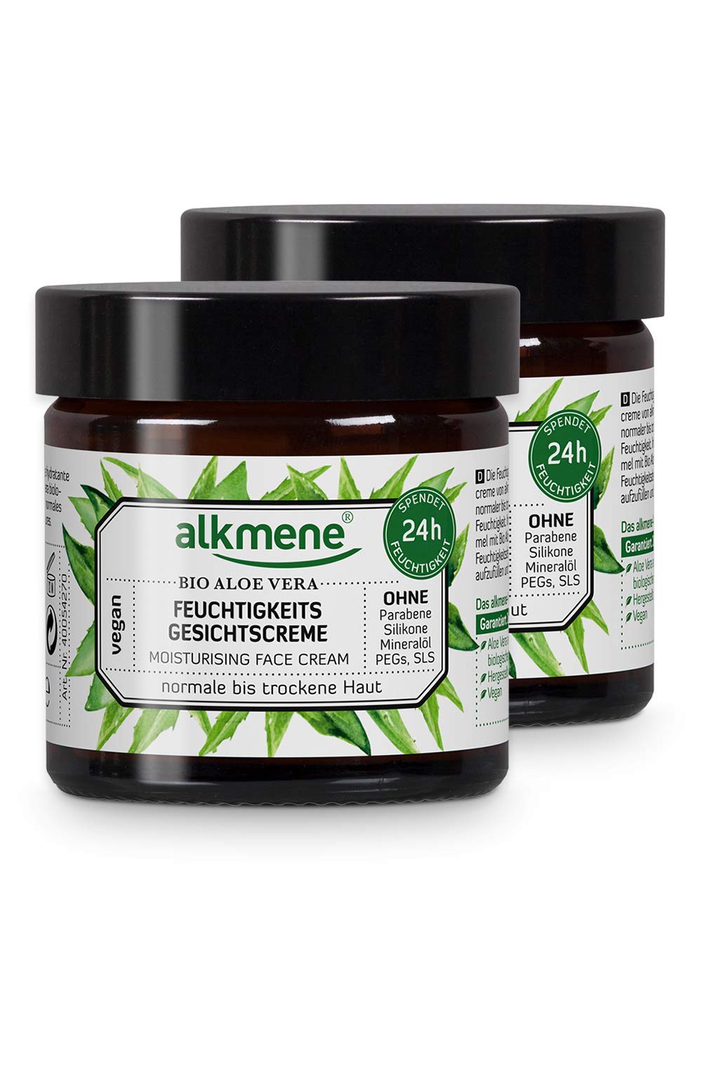 alkmene Gesichtscreme mit Bio Aloe Vera - Tagescreme fr normale bis  trockene Haut - vegane Gesichtscreme ohne Silikone, Parabene, Minerall,  PEGs, SLS & SLES im 2er Pack (2x 50 ml) : Amazon.de: Kosmetik
