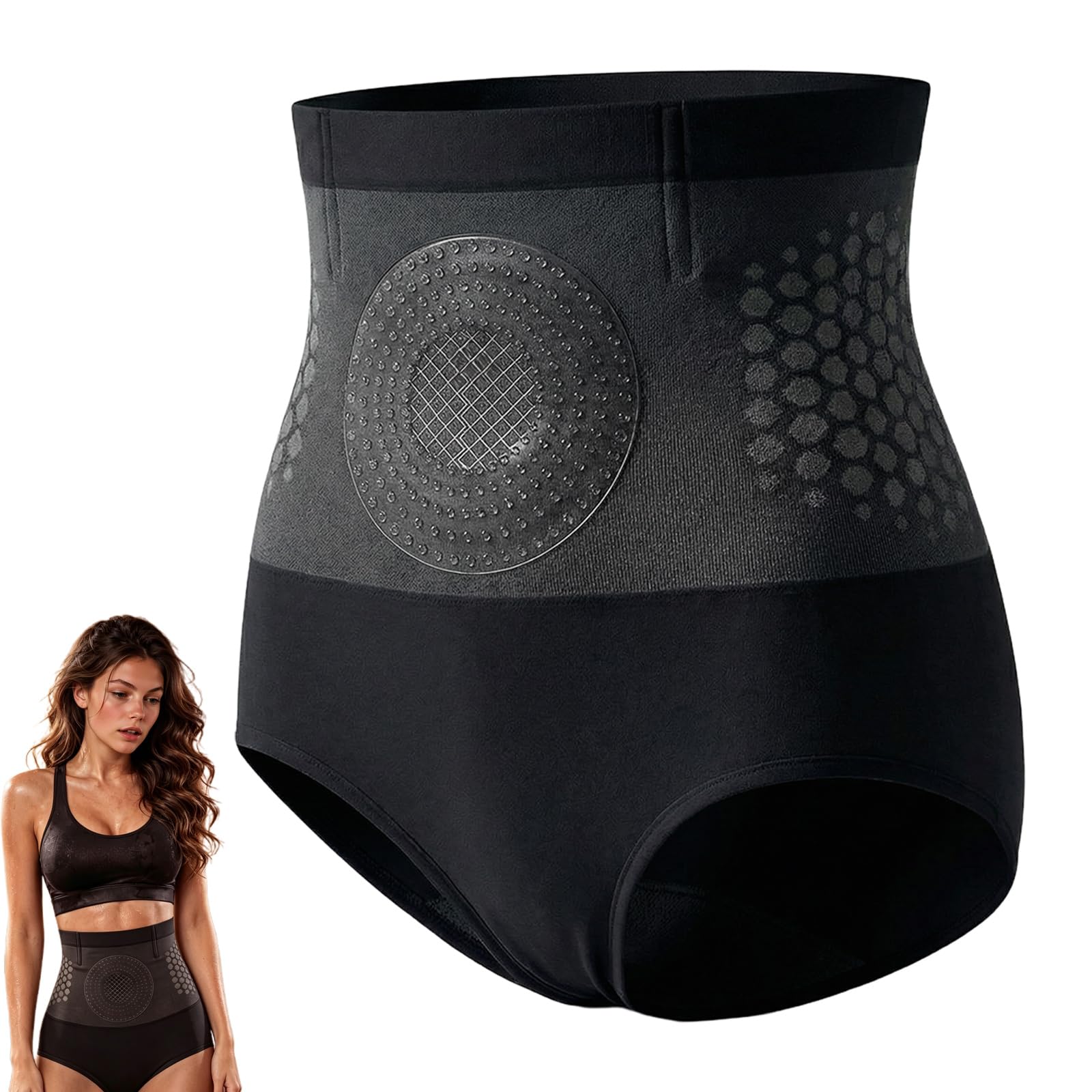 SynthaFlora PAURAJU Moringa 4-in-1 Micro-Particle Sculpting & Fat-Burn Shorts, High Waisted Shapewear Tummy Control, Pauraju Yoga Pants, Weight Loss Shorts, for Yoga Running Gym (XL, Black)