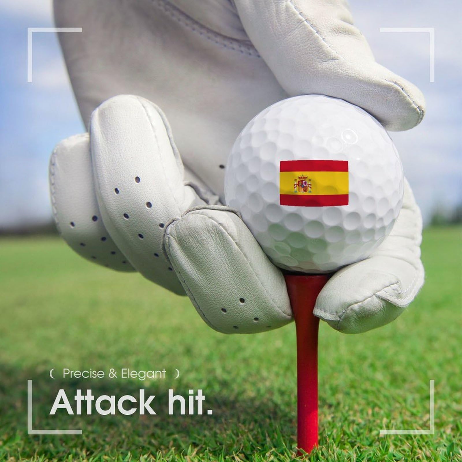 Pelotas De Golf Personalizadas con La Bandera De España Un Regalo para Hombres Y Mujeres Accesorios para Pelotas De Golf De Distancia para Golfistas Amantes Cumpleaños Y Navidad