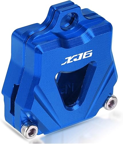 Accesorios CNC para motocicleta, cubierta de llave de aluminio, para Yamaha XJ-6 2009-2015 (color  azul)