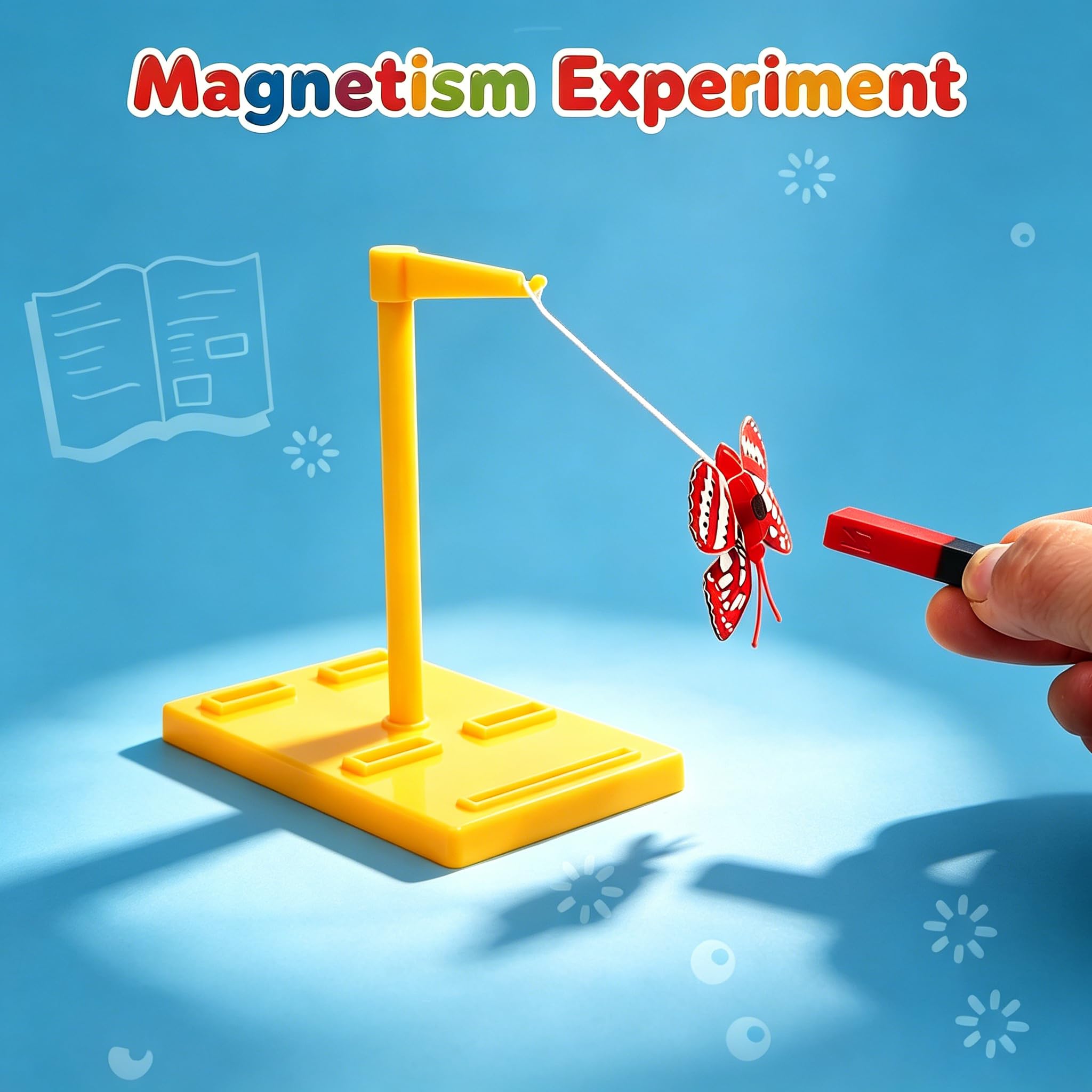 EXBEPE Kit de imanes para experimentos de ciencias físicas, juego de experimentos para educación, ciencia, herramientas de experimento, suministros para el aula