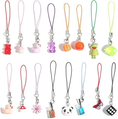 Phone Charm Strap Kawaii Accessories Cute Keychain Lanyard String Charm