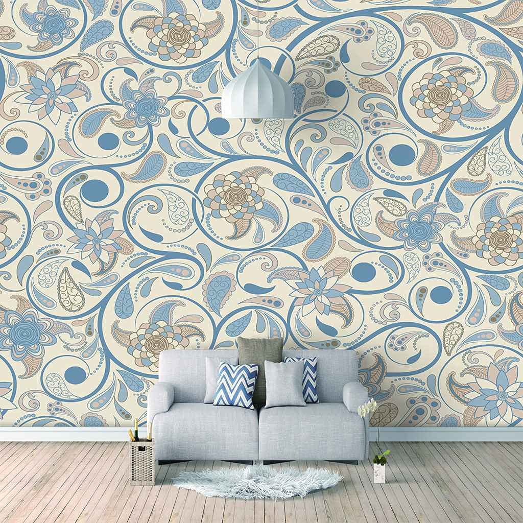 Papier Peint Canevas 3D Vigne Fleur Impression Art Moderne pour Bureau