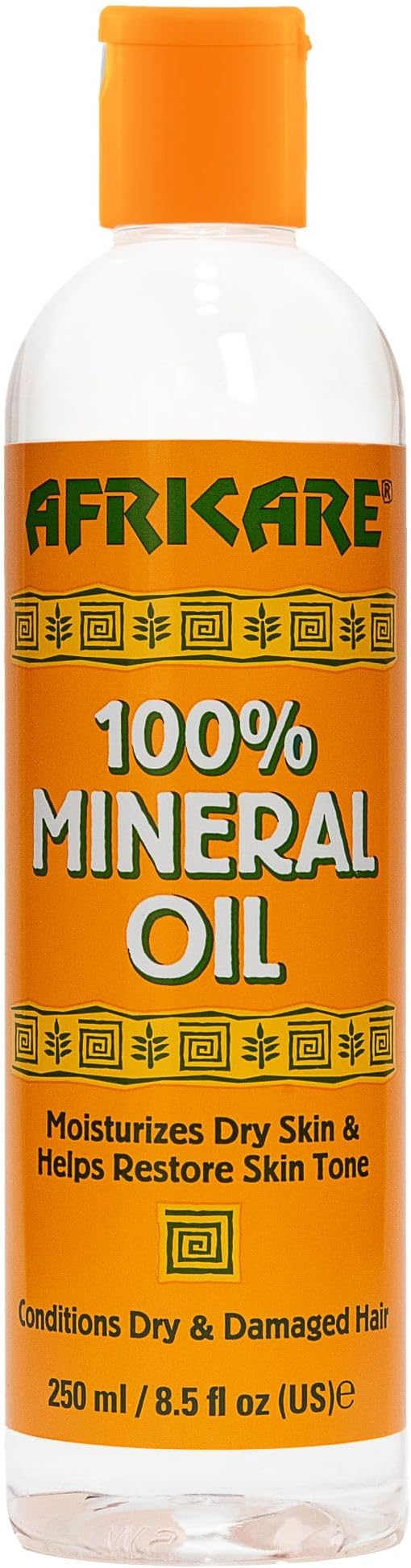 COCOCARE - Africare 100% Mineral Oil - 8.5 Fl Oz - Fragrance Free Pure Oil for Skin and Scalp Care