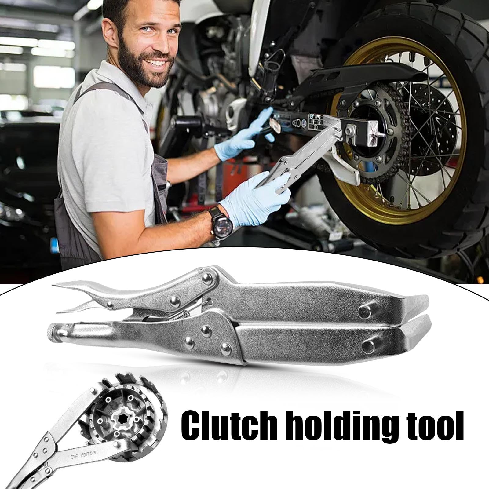Flywheel Spanner Tool for Automotive, Motorcycle Maintenance Flywheel Tool, Pulley Holder for Flywheel, Flywheel Sprocket Holding Spanner, Precision Flywheel Pulley Tool, Motorcycle