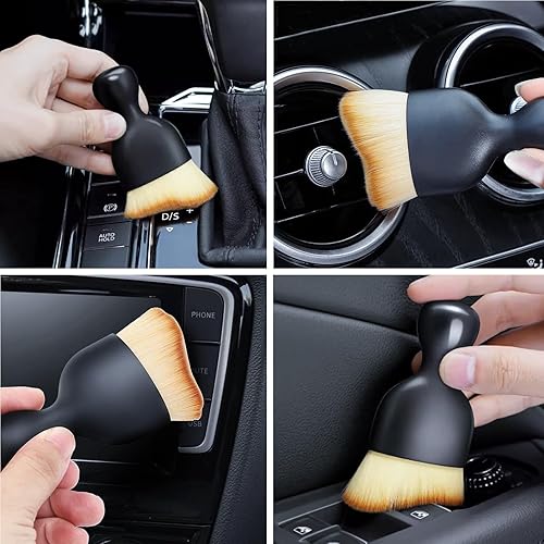 Miniatura 3 de Cepillo para herramientas de limpieza interior del automóvil, sin arañazos, kit de herramientas de detallado automático con gel de limpieza de