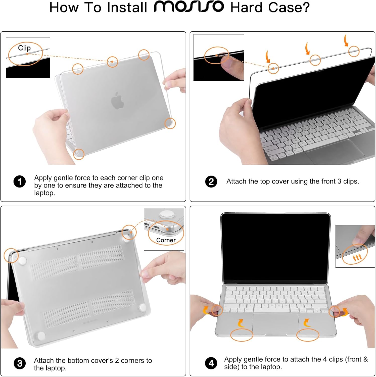 MOSISO Compatible with MacBook Neo Case 13 inch 2026 Release Model A3404 with A18 Pro Chip, 4 in 1 Kit Precision Fit Crack & Scratch Resistant Protective Hard Shell Case Cover, Frosted Clear