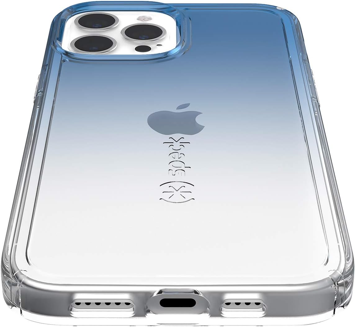 Speck Products Gemshell Print iPhone 12 Pro Max Case, Kyanite Blue/Clear (137612-9135)