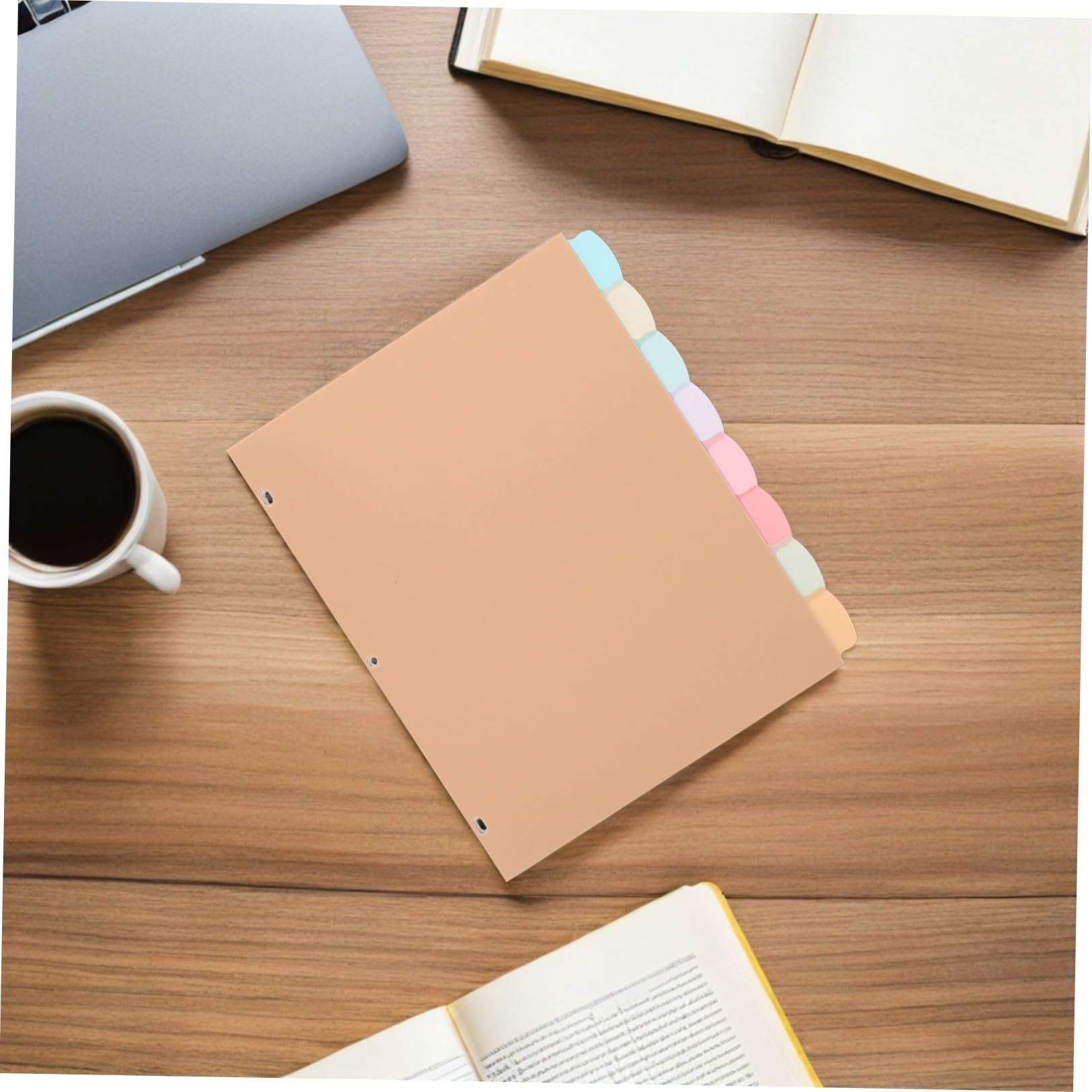 48 Pezzi Divisori Colorati per Quaderno ad Anelli Separatori per Design Resistente e Formato Standard per Ufficio e Scuola