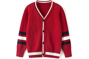 Boys Red Cardigan Sweater Toddler