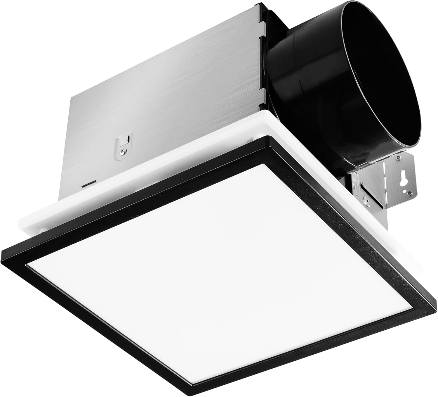 Tech Drive Bathroom Exhaust Fan with Light - 150 CFM, 1000lm Dimmable 5CCT LED Light with Night Light Selectable, 6-Inch Duct Quiet Ventilation Fan, Decorative White Trim, Easy to Install