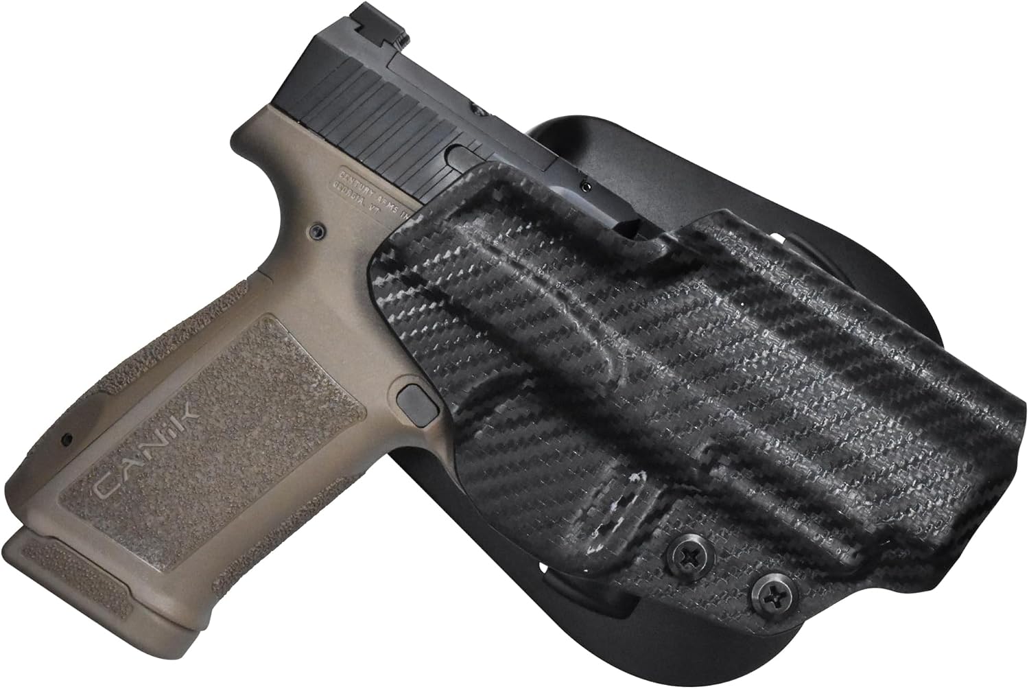 OWB Paddle Holster - Outside The Waistband fits Canik Mete MC9LS (Carbon Fiber, Right)