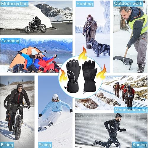 Miniatura 5 de Savior Heat Guantes ed para hombres y mujeres, guantes eléctricos recargables con calefacción, adecuados para el trabajo al aire libre en invierno,