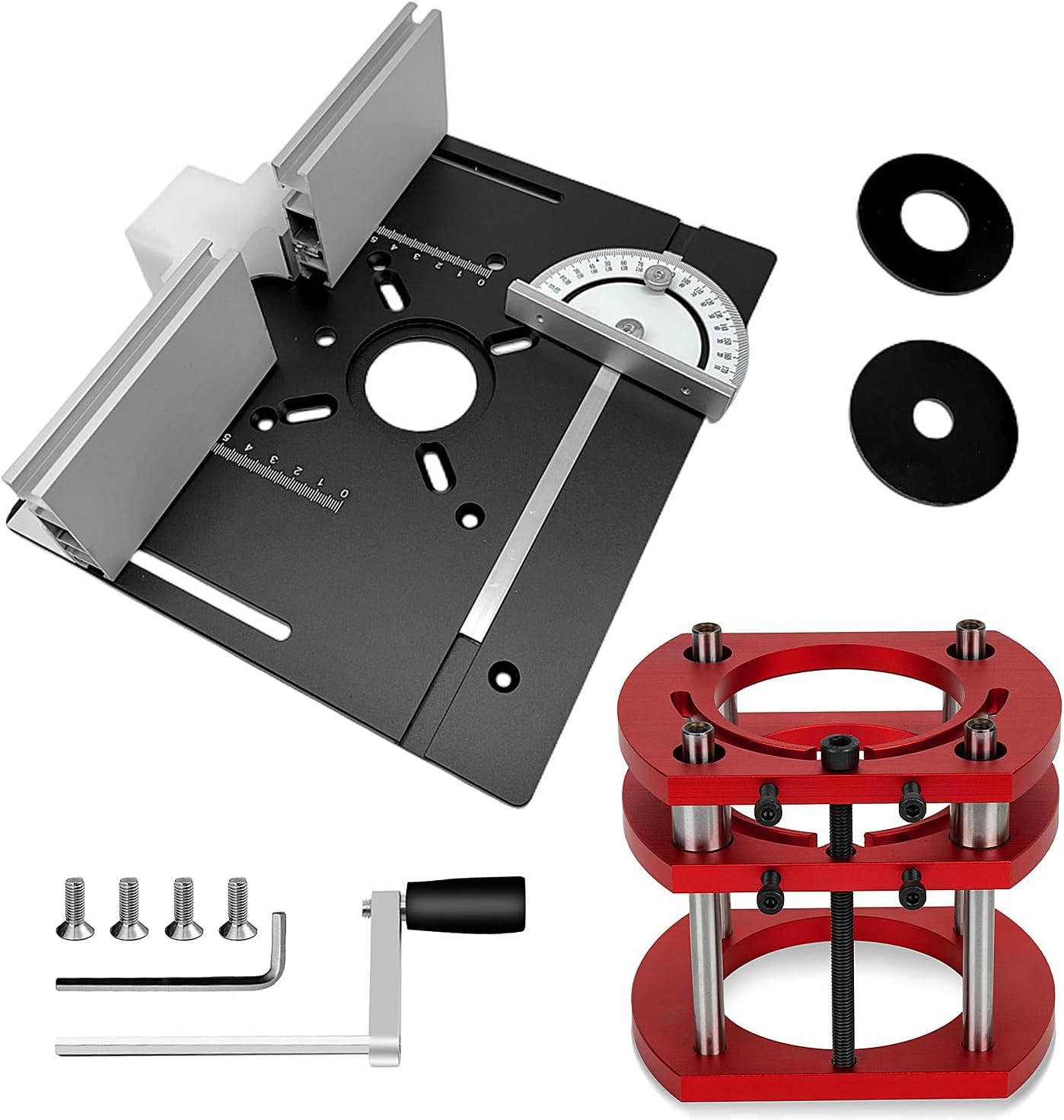 Table De Fraisage Pour Défonceuse 1800W VONROC - Plateau 870x335mm Avec Guide Parallèle Et Accessoires Complets