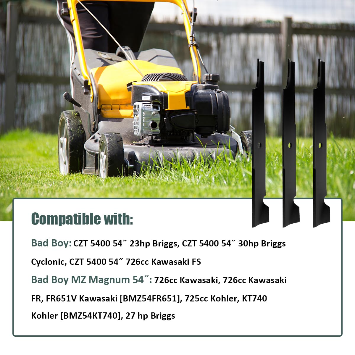Amazon.com : ZALANA Replacement Lawn Mower High Lift Blades for