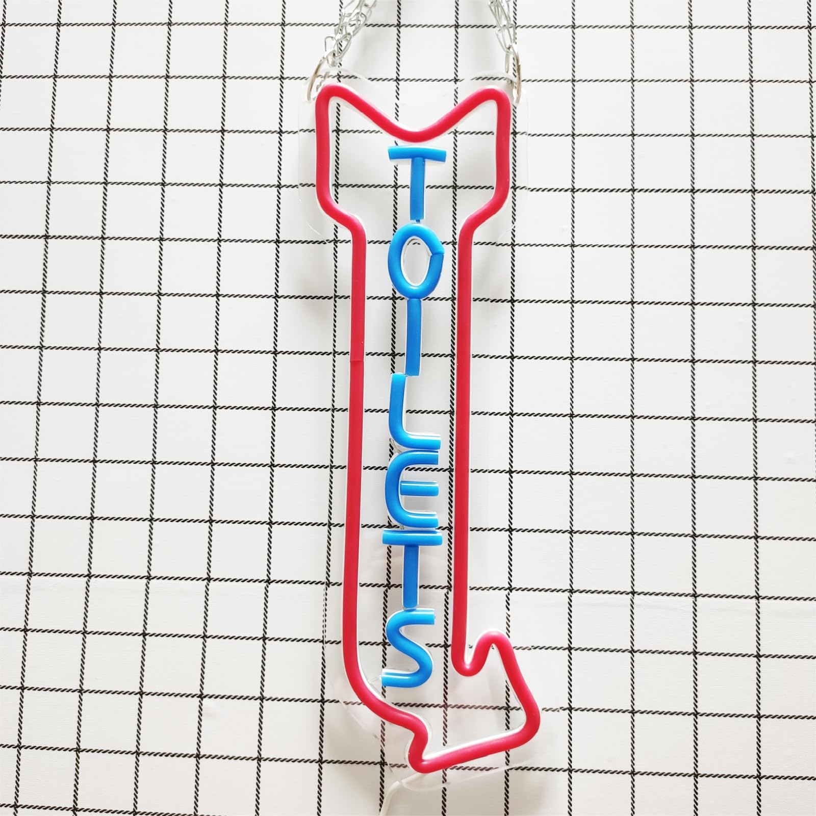 Cartel de neón con Flecha para el baño, Luces de neón LED Regulables con Control Remoto para baños de Tiendas, Carteles Decorativos para Paredes de hoteles y Discotecas,Right,50x19cm