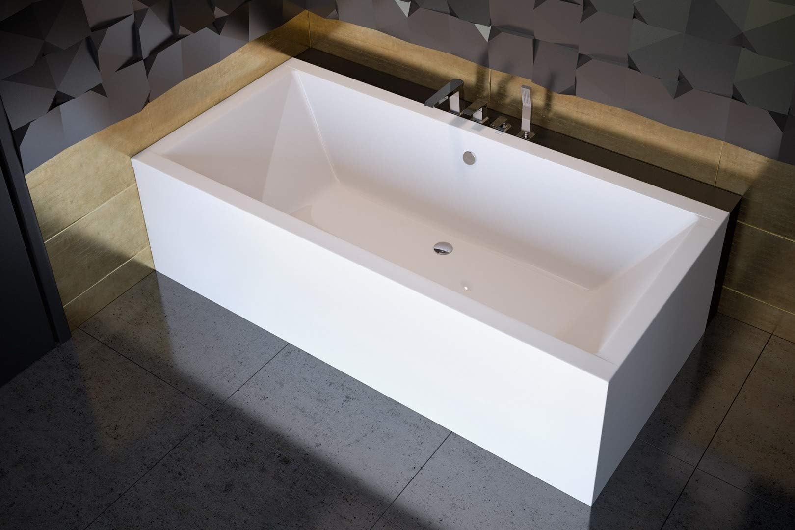 Kaldewei Saniform Plus Stahl Badewanne inkl. Wannenträger und Ablaufgarnitur (170 x 75 cm