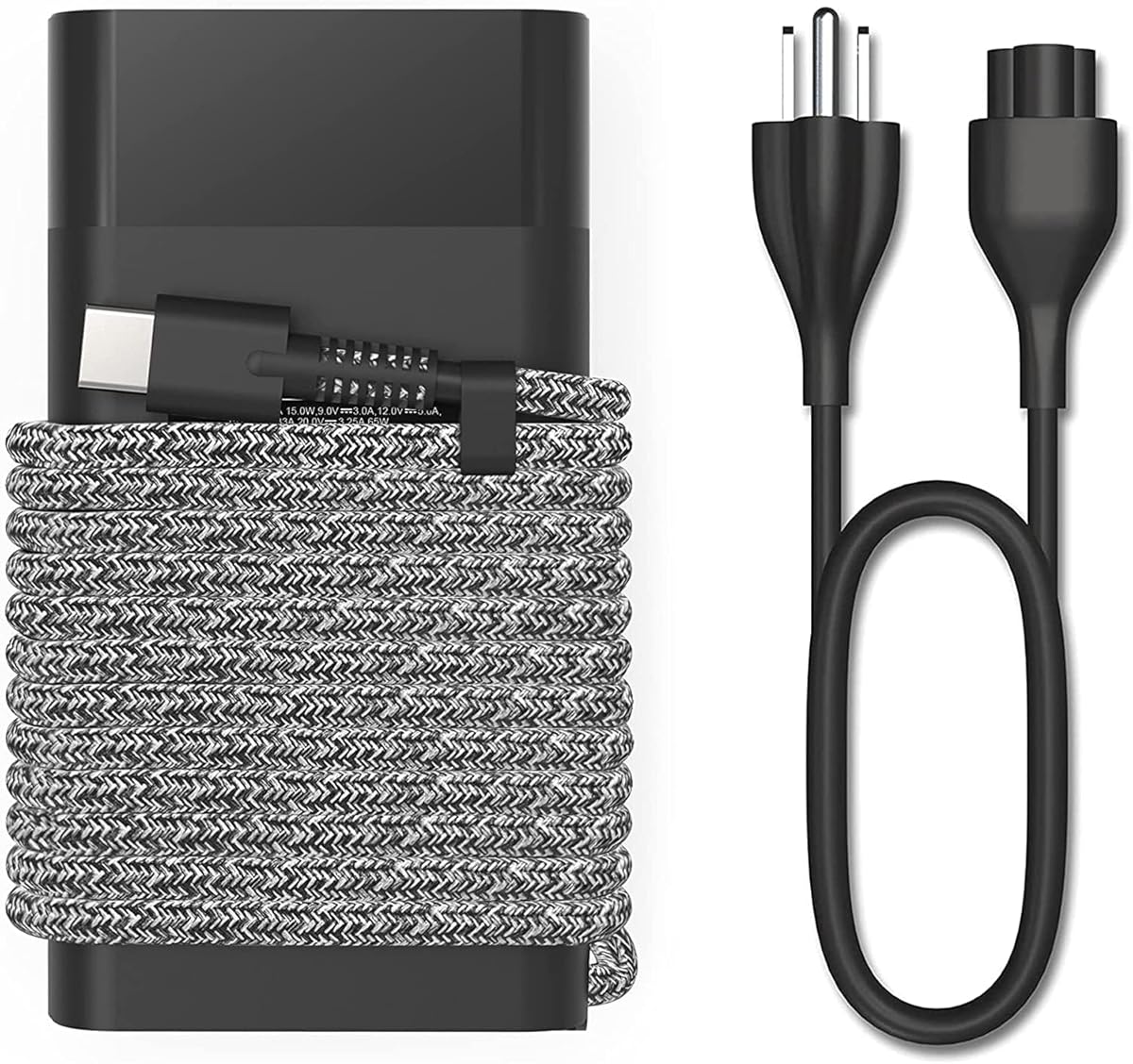 Slim 65W 45W USB C Charger,Compatible with Hp Spectre X360 EliteBook Chromebook ProBook Envy Fast Charging Type C Travel Laptop Power Adapter