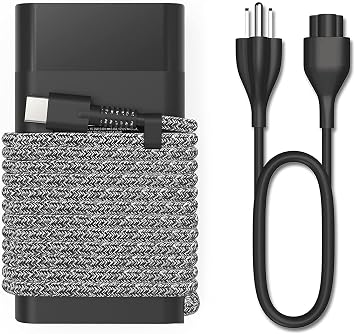 Slim 65W 45W USB C Charger,Compatible with Hp Spectre X360 EliteBook Chromebook ProBook Envy Fast Charging Type C Travel Laptop Power Adapter