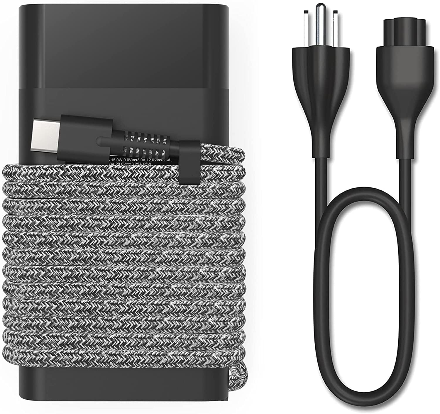 Cienka ładowarka USB C 65 W, 45 W, kompatybilna z HP Spectre X360, EliteBook, Chromebook, ProBook Envy, szybkie ładowanie, typ C, zasilacz do laptopa