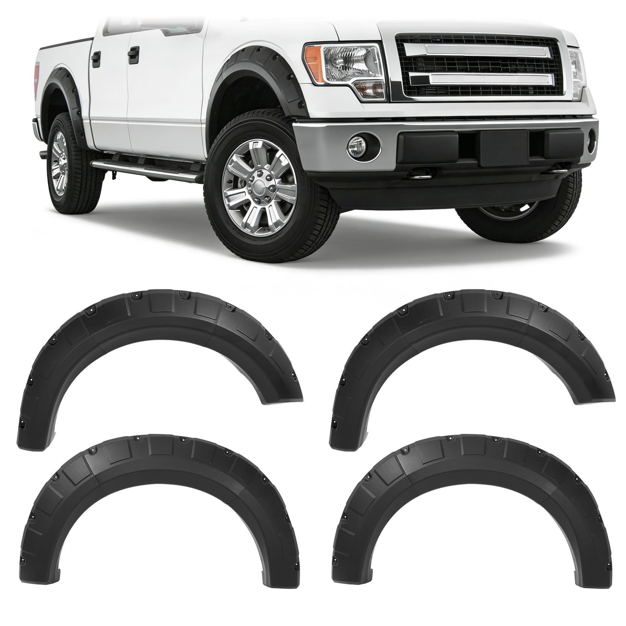 Fender Flares Compatible with 2009-2014 Ford F-150