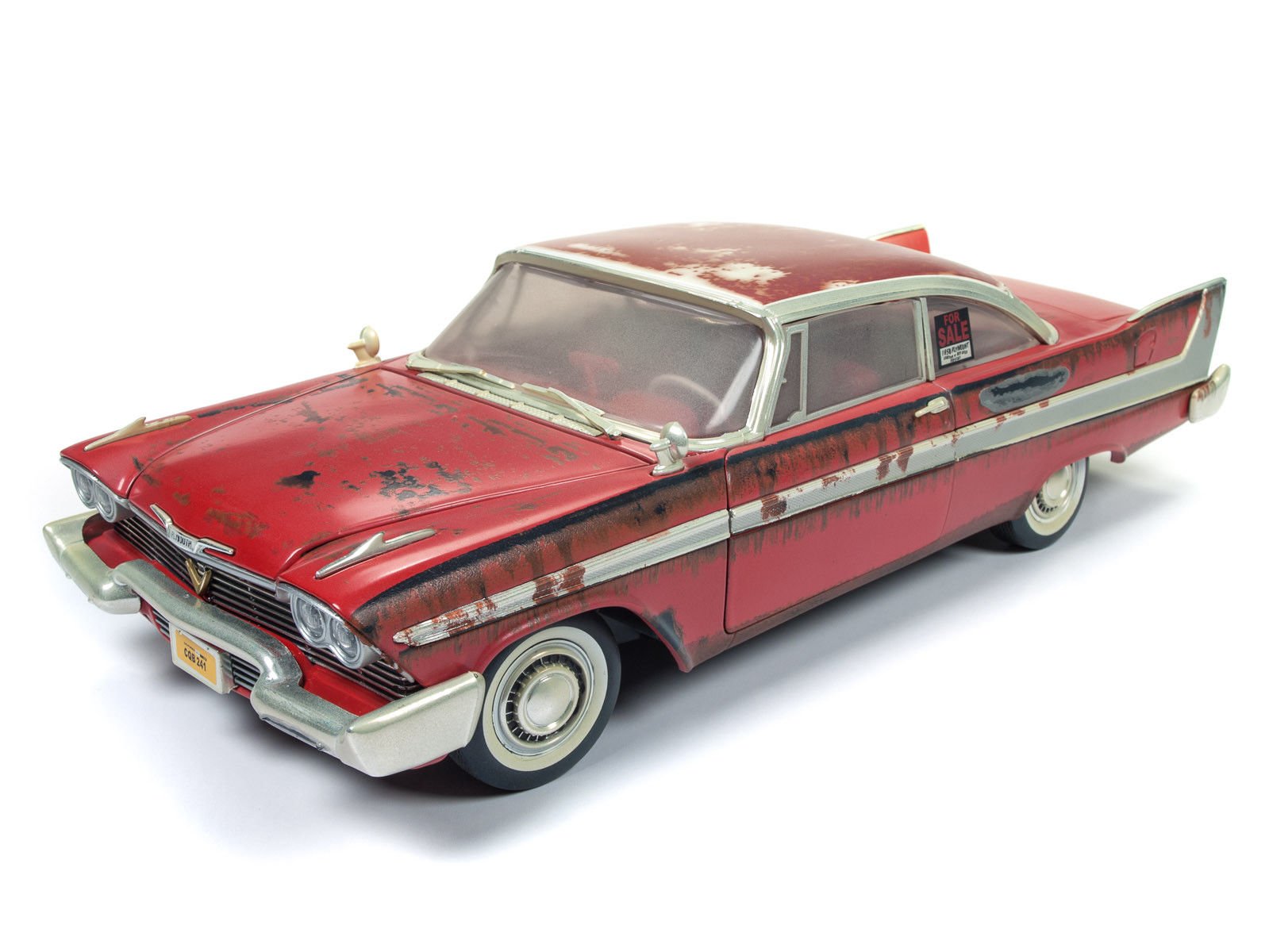 Auto World 1958 Plymouth Fury Christine Dirty/Rusted Version 1/18 Diecast Model Car AWSS119
