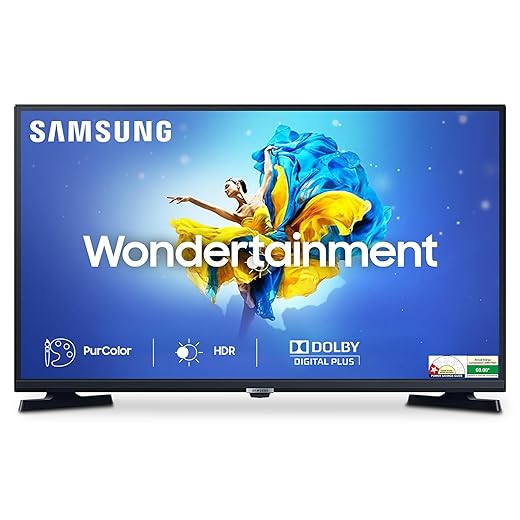 Samsung 80 cm (32 Inches) Wondertainment Series HD Ready LED Smart TV UA32T4340BKXXL (Glossy Black)