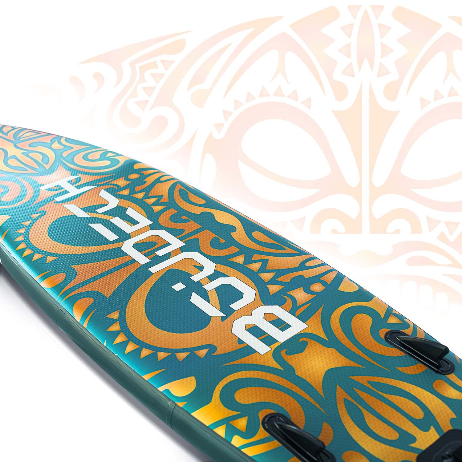 Stand Up Paddle Board Flatwater/Touring - Nadmuchiwana deska SUP 300X75X15 cm z regulowanym wiosłem, kostką, inflatorem, zestawem naprawczym i torbą transportową. Waga Max 140 kg