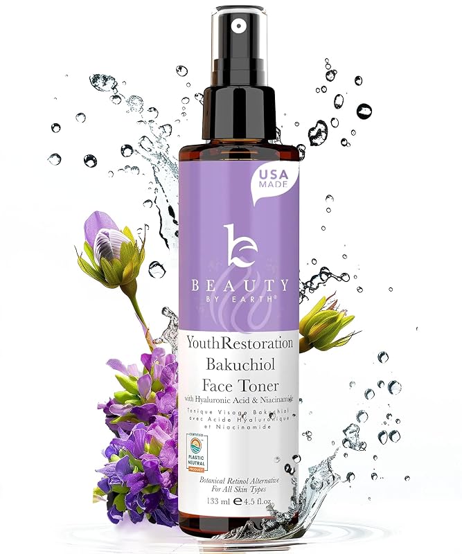 Tônico facial com bakuchiol Beauty by Earth