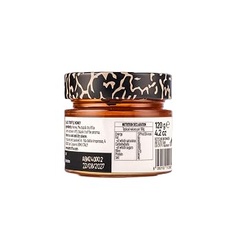 Be Truffle - Black Truffle Honey 4,2 OZ - 120g - 100% Made in Italy - Gluten-Free, Cholesterol-Free